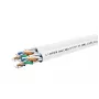 Cat6a U-FTP Dual Καλώδιο Δικτύου 4x2xAWG23 LSZH λευκό