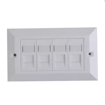 Lanview LVN126188UK-4 Κουτί εντοιχισμού RJ-45 λευκό