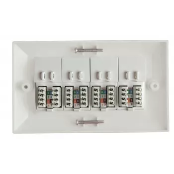 Lanview LVN126188UK-4 Κουτί εντοιχισμού RJ-45 λευκό