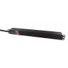 Lanview LVR-3MUK-SW-UK6 Μονάδα διανομής ισχύος (PDU) 6 έξοδοι AC 1.4U μαύρο