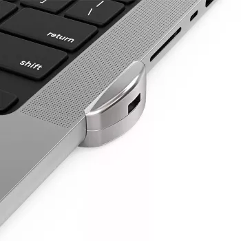 Compulocks Ledge Lock Adapter για MacBook Pro 14 ίντσες M1 M2 M3 Κλειδαριά καλωδίου Ασημί