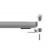Compulocks Ledge Lock Adapter για MacBook Pro 16 ίντσες M1 M2 M3 Κλειδαριά καλωδίου Ασημί