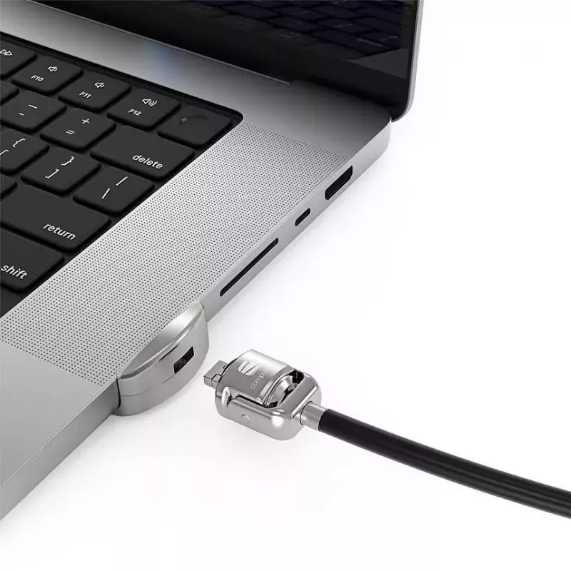 Compulocks Ledge Lock Adapter για MacBook Pro 16 ίντσες M1 M2 M3 Κλειδαριά καλωδίου Ασημί