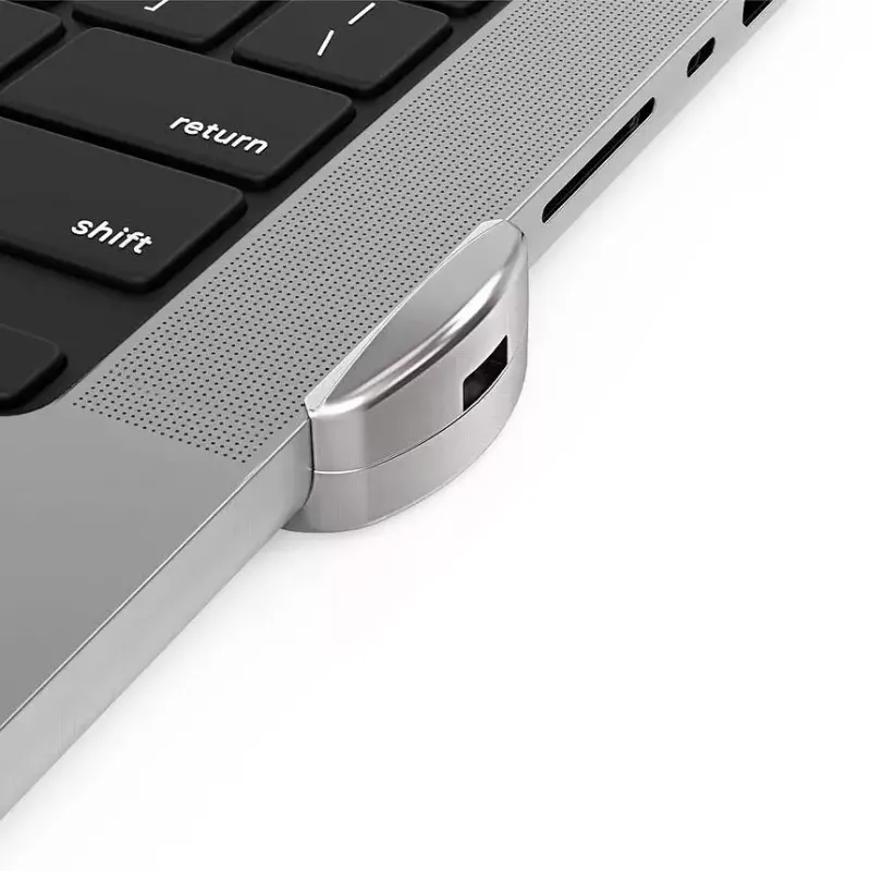Compulocks Ledge Lock Adapter για MacBook Pro 16 ίντσες M1 M2 M3 Κλειδαριά καλωδίου Ασημί