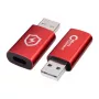 Καλώδιο-Μετατροπέας φύλου MicroConnect MC-ACADAP-SC USB-A σε USB-C Κόκκινο