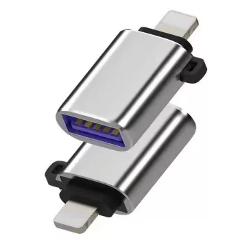 Microconnect MC-LIGHTUSB3 Καλώδιο προσαρμογέας Lightning USB A Ασημί