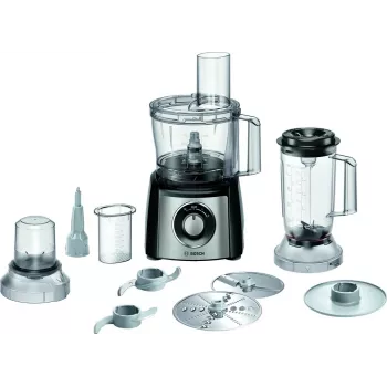 Κουζινομηχανή Bosch MCM3PM386 — Μοτέρ 900 W, μπολ 2,3 L, μαύρο/διαφανές