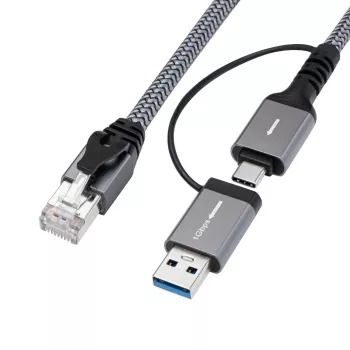 Microconnect Καλώδιο προσαρμογέα CAT6 RJ45 FTP σε USB A-C, 10 μέτρα Προσαρμογέας δικτύου