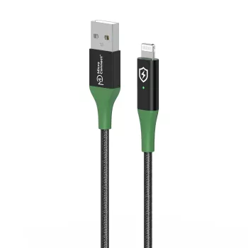 Microconnect MC-SMART USB A-L-2 Καλώδιο Lightning 2 m μαύρο, πράσινο