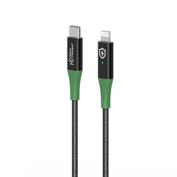 Microconnect MC-SMART USB C-L-2 καλώδιο Lightning 2 m μαύρο, πράσινο