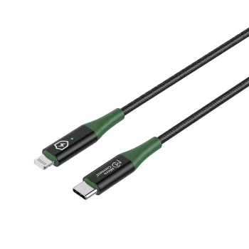Microconnect MC-SMART USB C-L-2 καλώδιο Lightning 2 m μαύρο, πράσινο