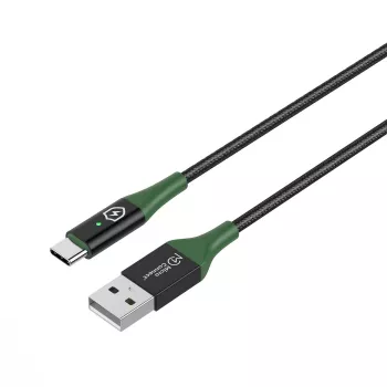 Microconnect MC-SMART USB-A-C-02 καλώδιο USB USB 2.0 2 m USB A USB C μαύρο, πράσινο