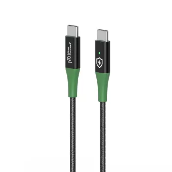 Microconnect MC-SMART USB-C-C-01 καλώδιο USB USB 2.0 1 m USB C μαύρο, πράσινο