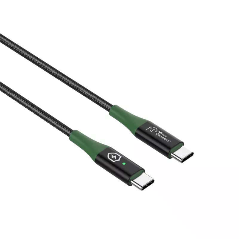 Microconnect MC-SMART USB-C-C-01 καλώδιο USB USB 2.0 1 m USB C μαύρο, πράσινο