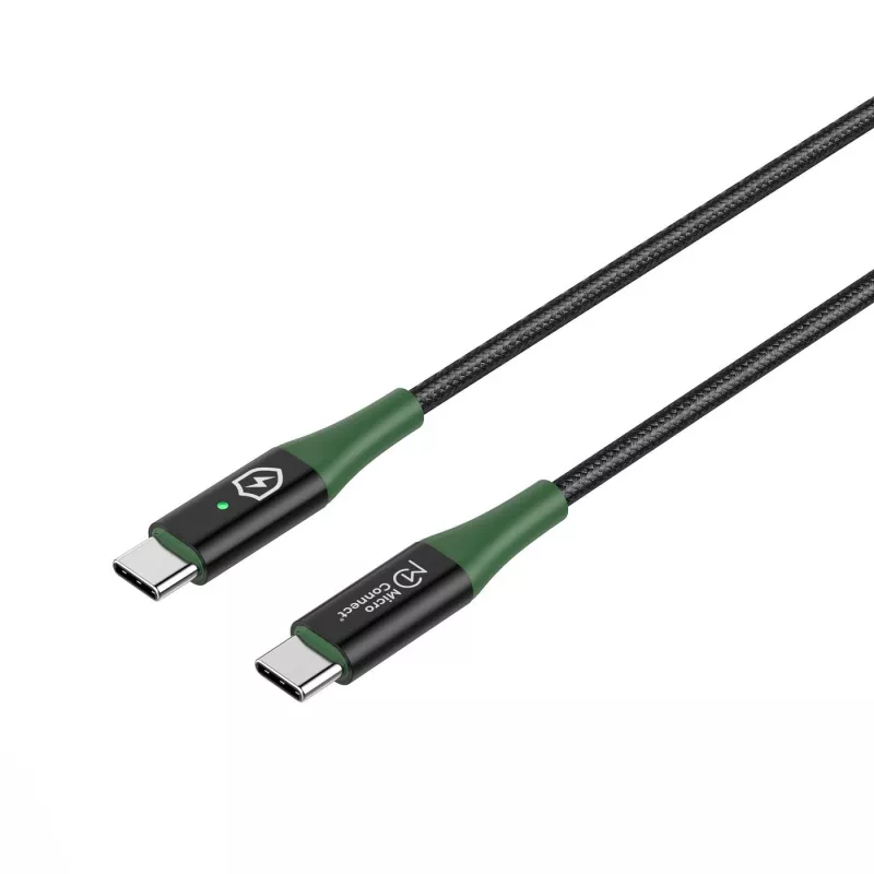 Microconnect MC-SMART USB-C-C-02 καλώδιο USB USB 2.0 2 m USB C μαύρο, πράσινο
