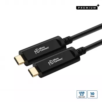 Microconnect MC-USB3.1C15OP καλώδιο USB USB 3.2 Gen 2 (3.1 Gen 2) 15 m USB C μαύρο