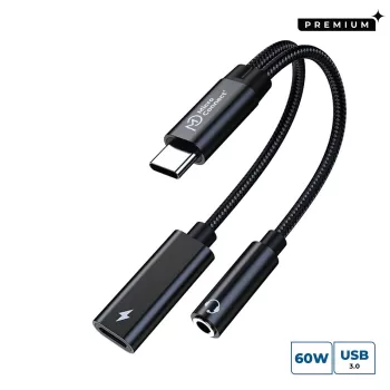 Microconnect MC-USBC-AUDIOCF προσαρμογέας καλωδίου βίντεο 0,13 m ασημί