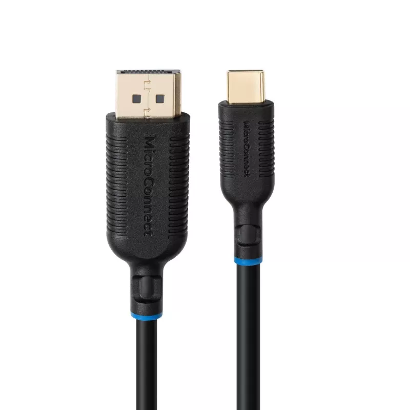 Microconnect MC-USBCDP1 προσαρμογέας καλωδίου βίντεο 1 m USB Type-C DisplayPort μαύρο