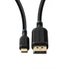 Microconnect MC-USBCDP1 προσαρμογέας καλωδίου βίντεο 1 m USB Type-C DisplayPort μαύρο