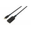 Microconnect MC-USBCDP-A καλώδιο προσαρμογέα USB-C σε DisplayPort, DisplayPort 1.2, 0,2 m, μαύρο