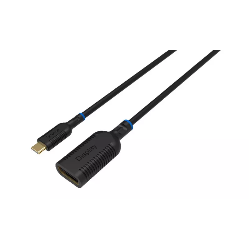 Microconnect MC-USBCDP-A καλώδιο προσαρμογέα USB-C σε DisplayPort, DisplayPort 1.2, 0,2 m, μαύρο