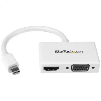 StarTech.com Προσαρμογέας A/V ταξιδιού: 2-in-1 Μετατροπέας Mini DisplayPort σε HDMI ή VGA - Λευκό