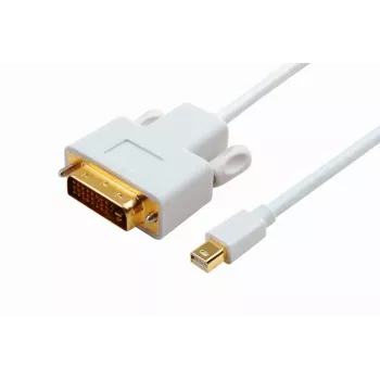 Microconnect MDPDVI1 Προσαρμογέας καλωδίου βίντεο 1 m Mini DisplayPort DVI-D Λευκό