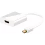 Microconnect MDPHDMI προσαρμογέας Mini DisplayPort σε HDMI, M-F, 0,15 m, λευκός