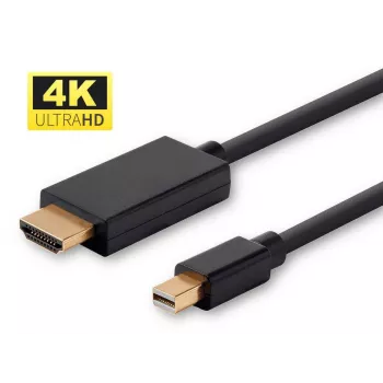 Microconnect MDPHDMI2B-4K Προσαρμογέας καλωδίου βίντεο 2 m Mini DisplayPort HDMI Type-A (Standard) Μαύρο