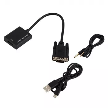 Microconnect MONGGHDMI Καλώδιο βίντεο-προσαρμογέας 0,3 m HDMI Type-A (Standard) VGA (D-Sub) Μαύρο