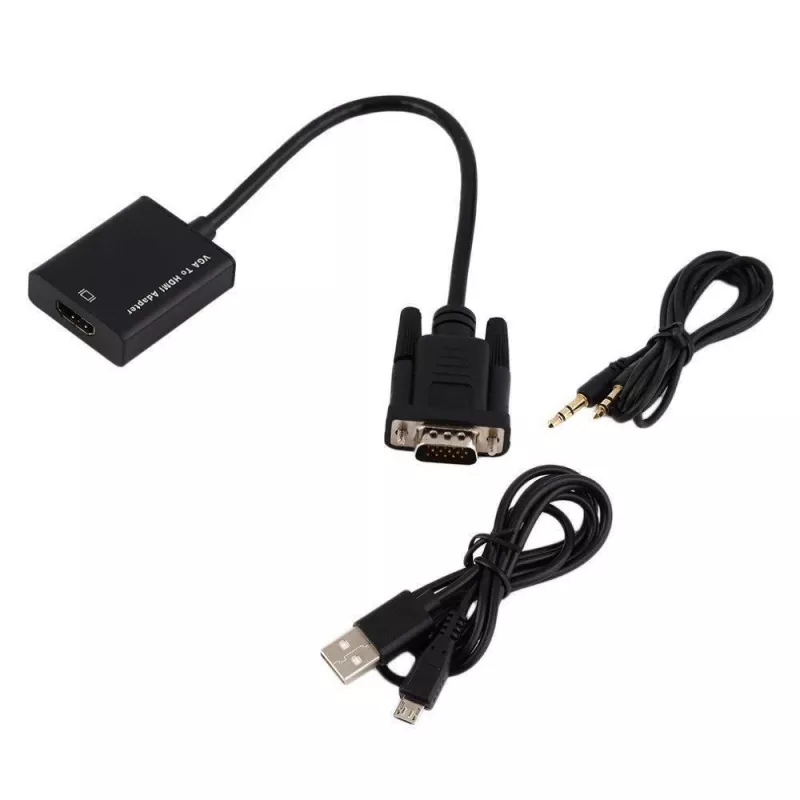 Microconnect MONGGHDMI μετατροπέας VGA + ήχου σε HDMI, τροφοδοσία μέσω USB