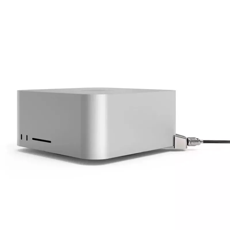 Compulocks Mac Studio Ledge Lock Adapter Keyed καλώδιο κλειδαριάς ασημί
