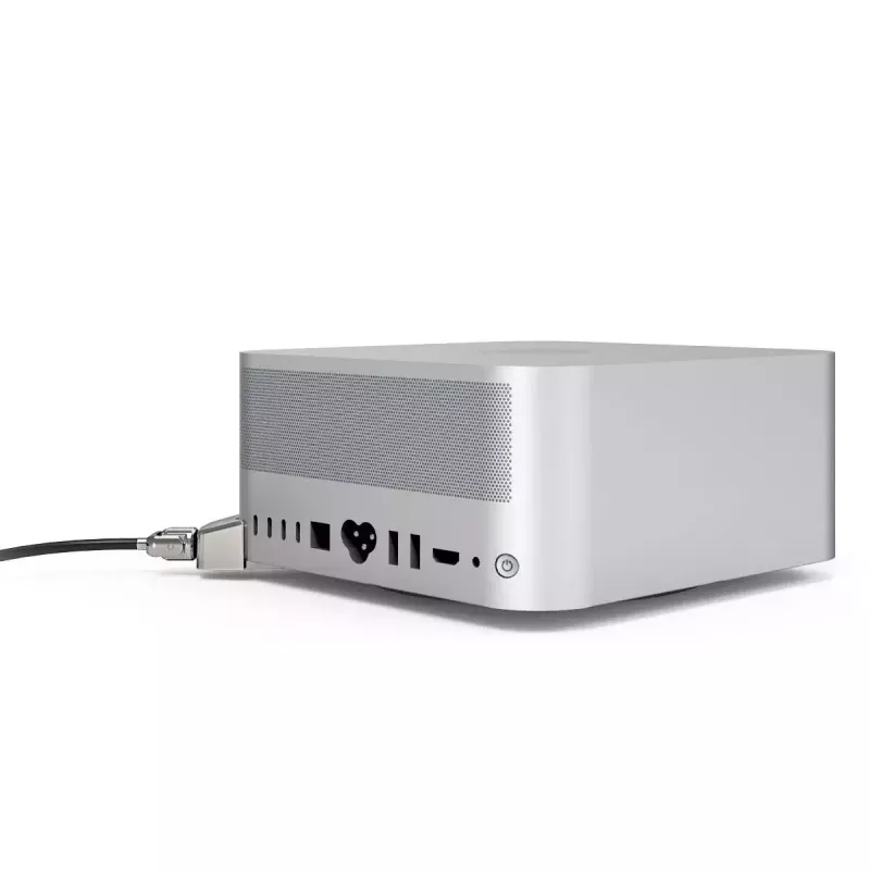 Compulocks Mac Studio Ledge Lock Adapter Keyed καλώδιο κλειδαριάς ασημί
