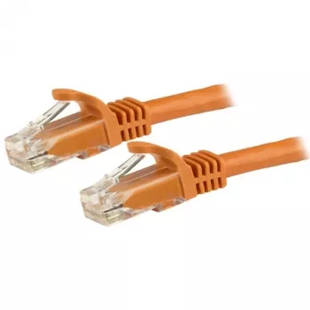 StarTech.com 15m CAT6 καλώδιο Ethernet – πορτοκαλί CAT 6 καλώδιο Gigabit Ethernet – 250 MHz 100 W PoE RJ45 UTP καλώδιο δικτύου/patch, προστασία γλωττίδας με ανακούφιση τάσης, ελεγμένο μεμονωμένα