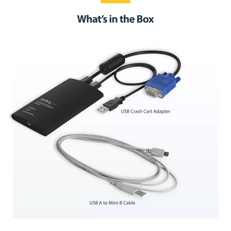 Προσαρμογέας USB Crash Cart StarTech.com με μεταφορά αρχείων & εγγραφή βίντεο