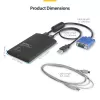 Προσαρμογέας USB Crash Cart StarTech.com με μεταφορά αρχείων & εγγραφή βίντεο
