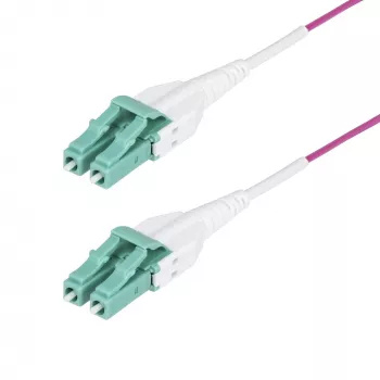 StarTech.com 10m LC σε LC (UPC) OM4 πολύτροπο καλώδιο οπτικών ινών, Erika Violet, 50/125µm, 40G/100G, LOMMF/VCSEL, Uniboot Fiber Jumper Cord, OFNR Riser-πιστοποιημένο