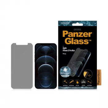 Μεμβράνη προστασίας οθόνης PanzerGlass για Apple iPhone 12 Pro Max, σκληρυμένο γυαλί + PET, φίλτρο απορρήτου, 6,7 ίντσες