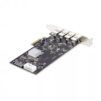 StarTech.com Κάρτα USB PCIe 4 θυρών, USB 3.2 5 Gbit/s, κάρτα επέκτασης PCI Express με 4 ανεξάρτητους ελεγκτές USB, 4 θύρες USB-A, Windows/macOS/Linux