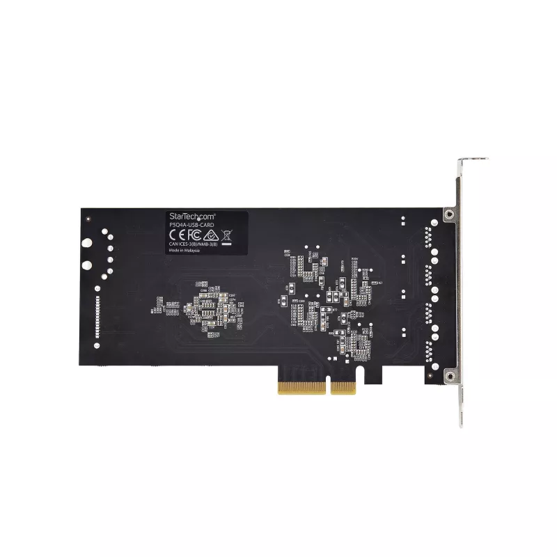 StarTech.com Κάρτα USB PCIe 4 θυρών, USB 3.2 5 Gbit/s, κάρτα επέκτασης PCI Express με 4 ανεξάρτητους ελεγκτές USB, 4 θύρες USB-A, Windows/macOS/Linux