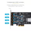 StarTech.com Κάρτα USB PCIe 4 θυρών, USB 3.2 5 Gbit/s, κάρτα επέκτασης PCI Express με 4 ανεξάρτητους ελεγκτές USB, 4 θύρες USB-A, Windows/macOS/Linux