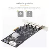 StarTech.com Κάρτα USB PCIe 4 θυρών, USB 3.2 5 Gbit/s, κάρτα επέκτασης PCI Express με 4 ανεξάρτητους ελεγκτές USB, 4 θύρες USB-A, Windows/macOS/Linux