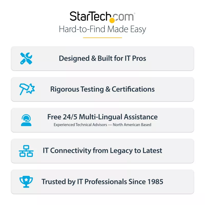 StarTech.com Κάρτα USB PCIe 4 θυρών, USB 3.2 5 Gbit/s, κάρτα επέκτασης PCI Express με 4 ανεξάρτητους ελεγκτές USB, 4 θύρες USB-A, Windows/macOS/Linux