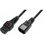 Καλώδιο τροφοδοσίας Microconnect PC1021 Μαύρο 2 m Υποδοχή C13 Υποδοχή C14