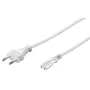 Microconnect PE030730W Καλώδιο τροφοδοσίας λευκό 3 m βύσμα συσκευής C7