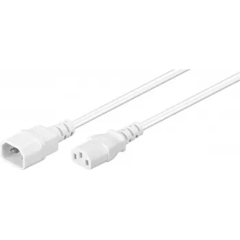 Microconnect PE040605W Καλώδιο τροφοδοσίας λευκό 0,5 m υποδοχή C14 υποδοχή C13
