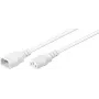 Microconnect PE040605W Καλώδιο τροφοδοσίας λευκό 0,5 m υποδοχή C14 υποδοχή C13
