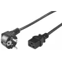 Microconnect PE07719005 Καλώδιο τροφοδοσίας μαύρο 0,5 m CEE7/7 υποδοχή C19