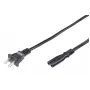 Microconnect PE110718 Καλώδιο τροφοδοσίας μαύρο 1,8 m βύσμα τροφοδοσίας τύπου A υποδοχή C7