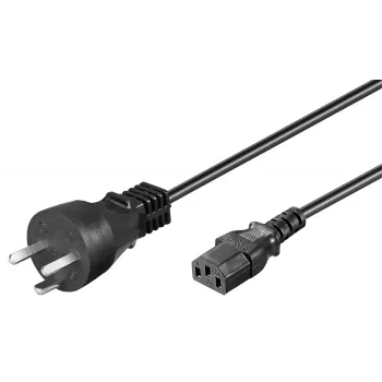 Microconnect PE120418 Καλώδιο τροφοδοσίας μαύρο 1,8 m βύσμα τροφοδοσίας Type K υποδοχή C13
